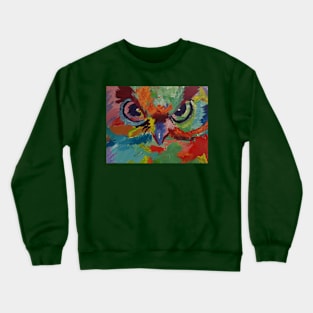 Colorful Owl Crewneck Sweatshirt